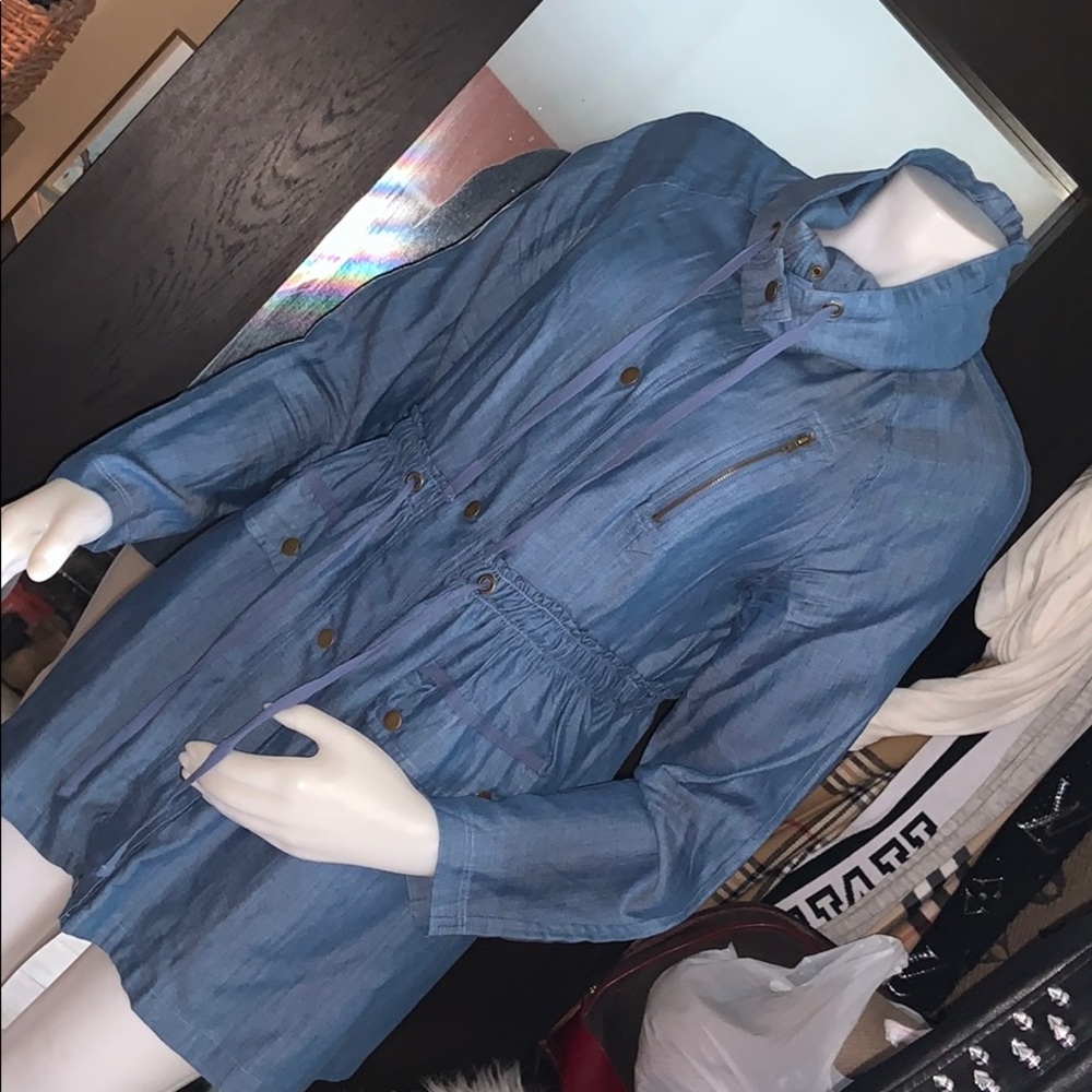 Freebird lightweight denim jacket sz large euc